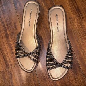 Montego Bay Club Bronze Strappy Sandals